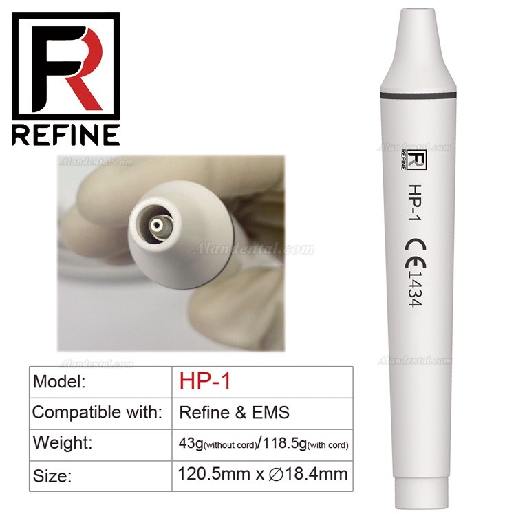 Refine® HP1/HP3/HP5L/HP6L Dental Ultrasonic Scaler Handpiece (Compatible with EMS Woodpecker)